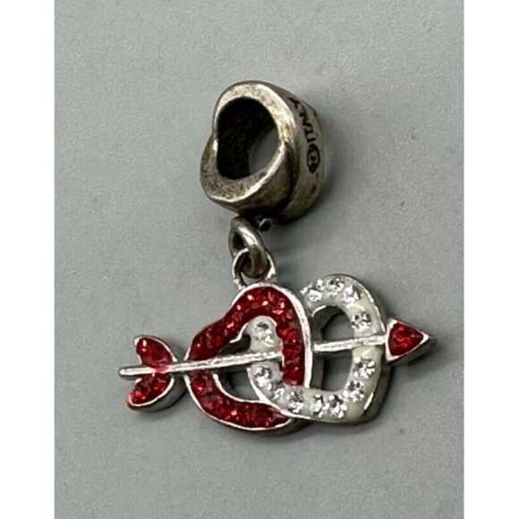3/$30 Charmed Memories Charm 925 Sterling Silver Heart Arrow Dangle Kay Jewelers - Picture 6 of 12